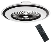 Plafoniera LED ZONDA BLACK 48W z wentylatorem, okrągły, czarny