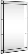 Prostokątne Lustro W Stylu Loft Z Czarną Ramą B3-R32