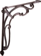 Konsola żeliwna Nina czarny, 2,5 x 20 x 23,5 cm