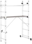Drabina wielofunkcyjna / Rusztowanie 2x6 z podestem 150kg MOTIVE