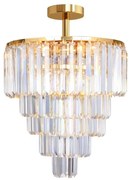 Zuma Line FC17106/6+3+1-GOLD+CL - Żyrandol natynkowy AMEDEO 10xE14/40W/230V złoty