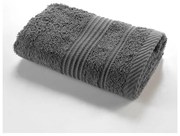 Ciemnoszary bawełniany ręcznik frotte 30x50 cm Tendresse – douceur d'intérieur