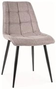 Krzesło tapicerowane CHIC BREGO szary SIGNAL