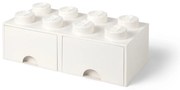 Biały pojemnik z 2 szufladami LEGO®