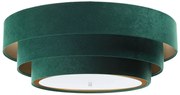 Zielony plafon sufitowy z potrójnym abażurem - A351 C7-D08
