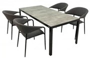 Bergamo Melia Likatex - komplet wypoczynkowy aluminiowy 4+1