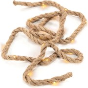 Ozdobna lina z oświetleniem LED, 25 LED, ciepła biel