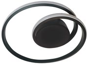 Lampa sufitowa, zawijasy, czarny FANTASY 30W LED