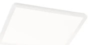 Biała kwadratowa lampa sufitowa LED Trio Camillus, 30x30 cm
