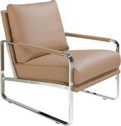 Fotel z ekoskóry w kolorze różowym 5046 ANGEL CERDA