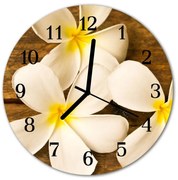 Zegar ścienny okrągły Kwiaty