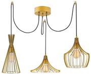 Żyrandol na lince MEZOPOTAMYA 3xE27/40W/230V pająk zl.