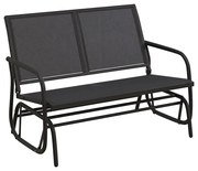 Czarna huśtawka ogrodowa W9-E35