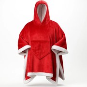 Świąteczne poncho dla dorosłych