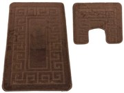 Kawowy zestaw chodniczków do łazienki D0-H77