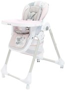 Baby Mix Krzesełko dla dzieci do karmienia, różowy