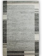 Dywan nowoczesny Lara Ramka szary 80 cm x 150 cm