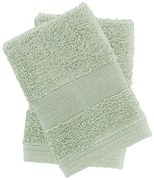 Zielone bawełniane ręczniki frotte zestaw 2 szt. 30x30 cm Anti-Bacterial – Catherine Lansfield