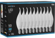 Mexen Nova 10x żarówka LED płomyk E14, C37, 5W, Zimna - 6500K, 525 lm - L106-E14-0565-01x10
