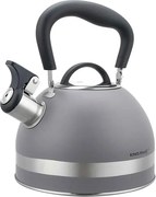 Szary tradycyjny czajnik z gwizdkiem na indukcję G2-K53