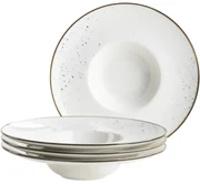 Mäser 4-częściowy zestaw talerzy dla smakoszyPintar Białe niebieskie kropki 26 cm