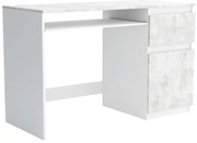 Biurko komputerowe młodzieżowe szkolne 120 cm REMI1 Biały/Beton