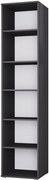 Czarny minimalistyczny regał wąski 40 cm E9-Z79