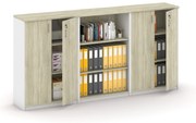 Zestaw szaf MIRELLI, Typ III - biały/dąb sonoma