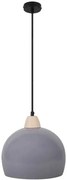 Szara skandynawska lampa wisząca - D225 T5-E56