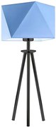 Geometryczna lampka stołowa na czarnym stelażu - P0-L36