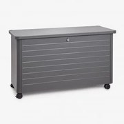 Skrzynia Do Przechowywania Ogrodowa Ze Stali Forzan Grafitowa Szarość & 500 L - Sklum