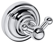 Podwójny haczyk 6,5x6,5 cm, srebrny