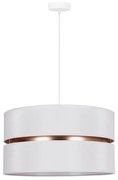Duolla - Żyrandol na lince DUO 1xE27/15W/230V śr. 40 cm biały/złoty
