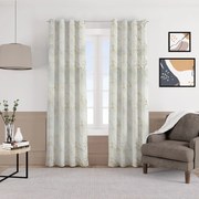 Zasłona welwetowa kremowa złoty marmurek 135x260 cm na przelotkach