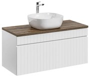Szafka pod umywalkę nablatową ICONIC WHITE 82 100cm biała COMAD
