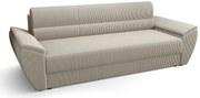Beżowa rozkładana sofa z funkcją spania L4-B42