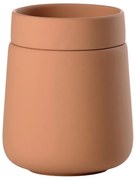 Pomarańczowy kamionkowy organizer łazienkowy na waciki Nova One – Zone