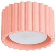 Plafon AURA 1 brzoskwiniowy GX53 ryflowany SOLLUX  LIGHTING