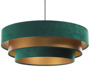 Zielono-złota trzywarstwowa lampa wisząca - S442 P5-F90