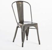 Krzesło Do Jadalni Lix Sztaplowane Szczotkowana Szarość - Sklum