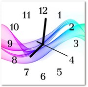 Zegar ścienny kwadrat Abstrakcyjne linie