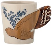 Kremowy kamionkowy kubek 260 ml Hezha – Bloomingville