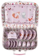 Różowy dziecięcy kuferek piknikowy Sass &amp; Belle Woodland Friends