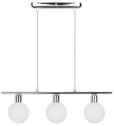 Lampa wisząca w kolorze srebra ze szklanym kloszem 10x52 cm Oden – Candellux Lighting
