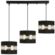 Nowoczesna potrójna czarna lampa wisząca - D255 S0-D99