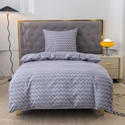 PrzytulneMieszkanie.pl PrzytulneMieszkanie.pl Flanelowa pościel z mikrowłókna ZIGRO szara Rozmiar pościeli: 70 x 90 cm | 140 x 200 cm