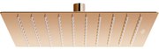 Mexen Slim deszczownica 25 x 25 cm, różowe złoto - 79125-60