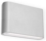 LED2 - Zewnętrzna lampa ścienna FLAT 2xLED/3W/230V IP65 biała