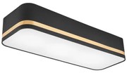 Lampa sufitowa SIRJA SQUARE STRIPE 3xE27/15W/230V czarna/złota