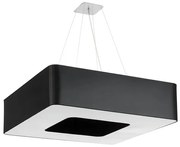 Czarny plafon wiszący 80cm H2-A05